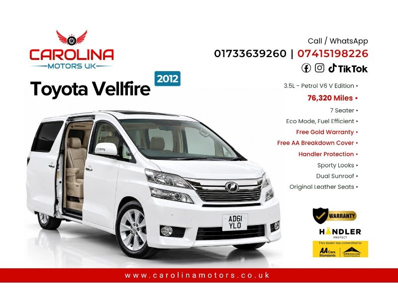 2012 Toyota Vellfire